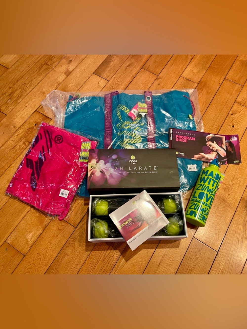 Zumba Fitness Exhilarate Body Shaping System (NO DVDs-Not Included) - NEW